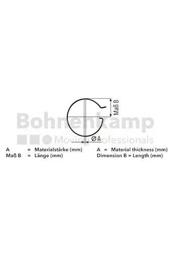 ADR-Federsplint für Kronenmutter M52 X 2.0