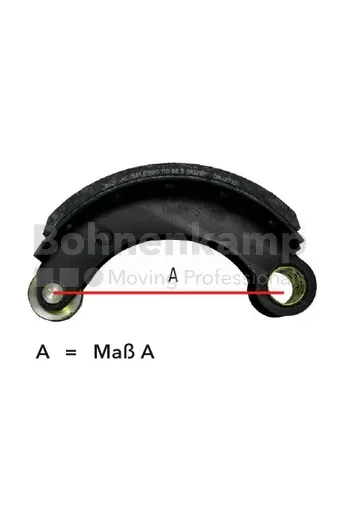 ADR-Bremsbacke mit Belag, Einzelbacke